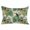 Beige, Green, Gold, variant on Tropical Palm Leaves Throw Pillow Cover 16 x 24 Inch Decorative Pillow Cover Birds Pineapple Black Striped Lumbar Pillowcase Seasonal Rectangle Cushion Case for Couch Sofa Bed Living Room