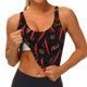 thumbnail image 3 of Fotbe Hot Chili Sujetador Deportivo Largo sin Aros para Mujer con Almohadillas y Soporte Medio, Transpirable y Absorbente, Camiseta Tipo Chaleco o Tank Top-Large, 3 of 8
