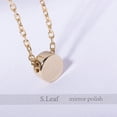 thumbnail image 3 of S.Leaf 925 Sterling Silver Tiny Dot Necklace Round Circle Pendant Necklace for Women (Gold), 3 of 5