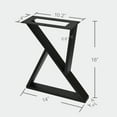 thumbnail image 4 of Home Soft Things Z Shape Table Leg 2 Pcs with Screws - 16'', 4 of 8