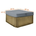 thumbnail image 3 of COVERS&ALL Hot Tub Cover/Spa Cover 18 Oz Waterproof - 100% Weather Resistant Outdoor Square Spa Cover with Elastic for Snug Fit (14" H x 85" W x 85" D, Grey), 3 of 7