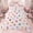 Pink, variant on Erosebridal Kids Princess Ribbon Twin Comforter Sets, Pink Cartoon Cake Bedding Set, 2 Pieces