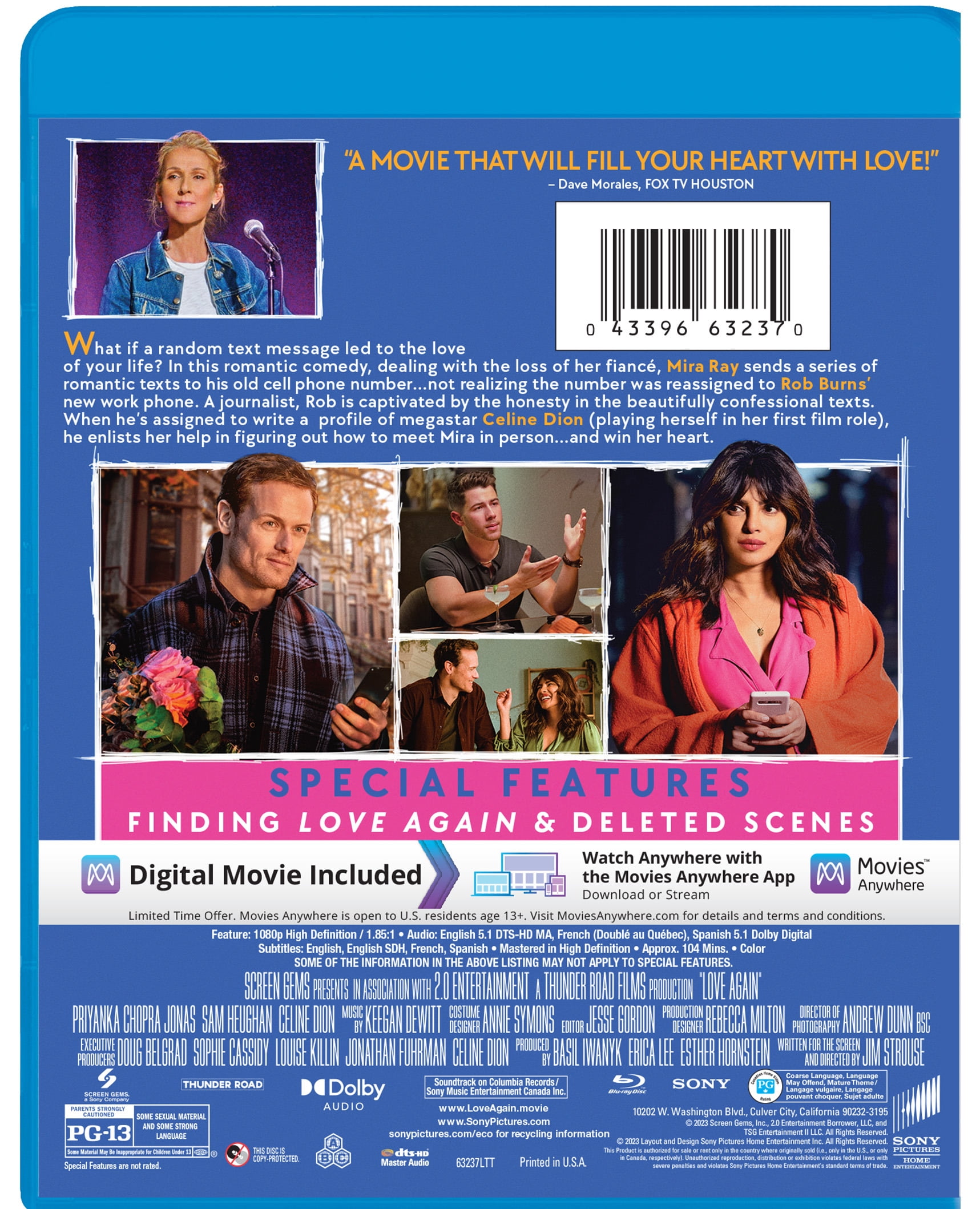 Sony Pictures Love Again - True Romance (PG-13, Blu-ray + Digital