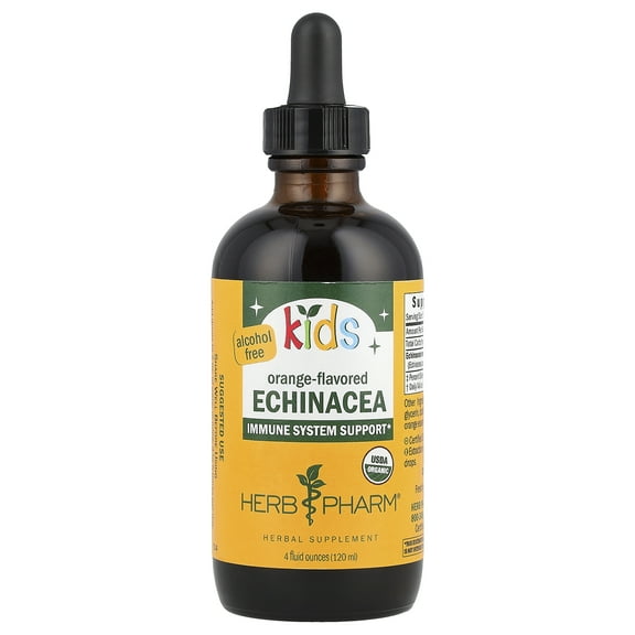 Herb Pharm Kids Echinacea, Alcohol Free, Orange , 4 fl oz (120 ml)