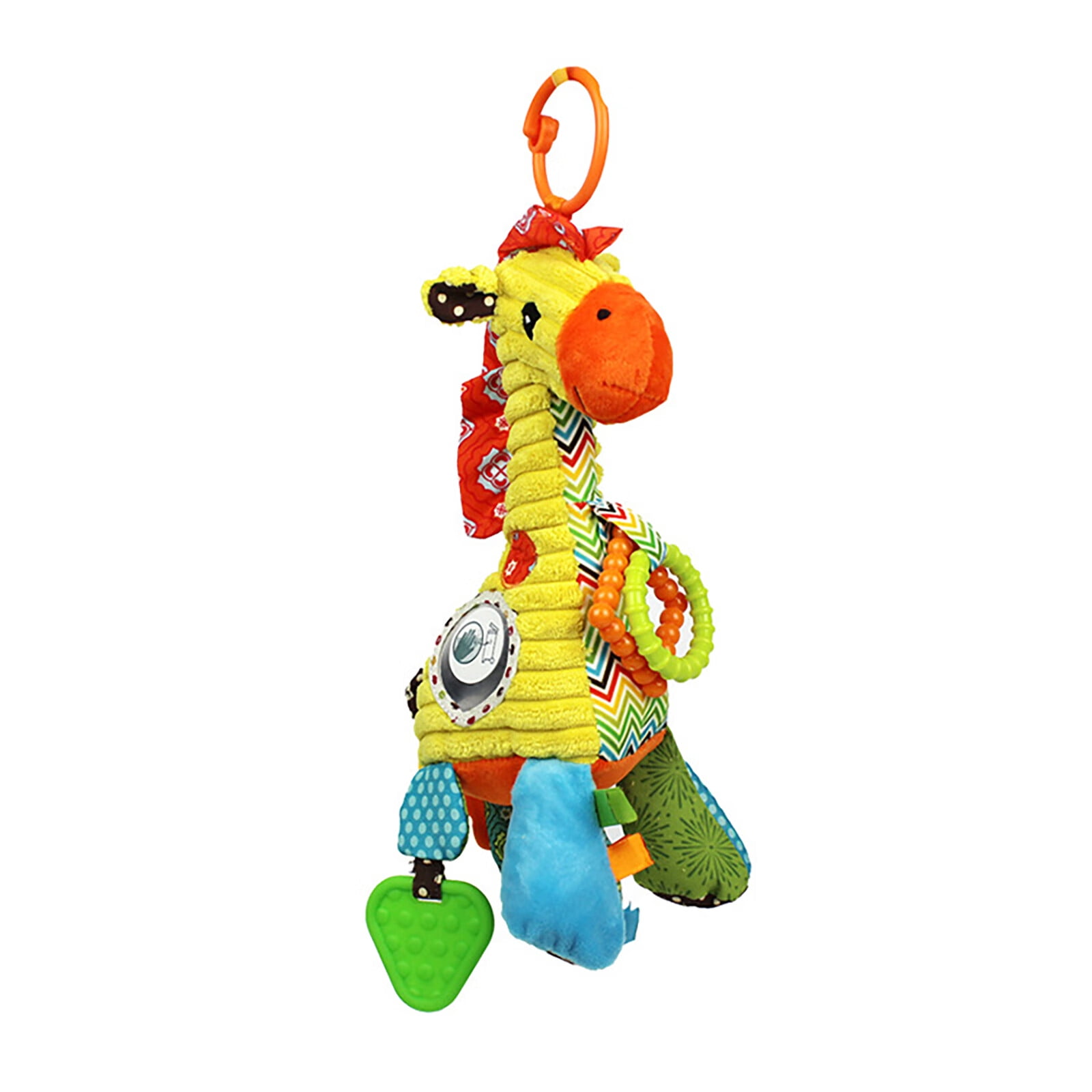 Baby Rattles Giraffe Music Pull Bell Octave Pull Piano Baby Plush Toys