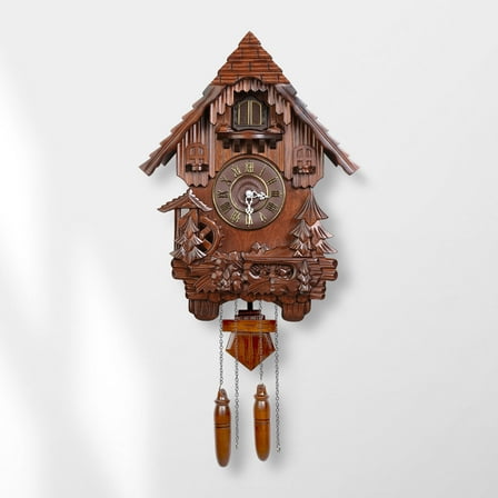 Kendal Cuckoo Clock Vintage Wall Clock Handcrafted Wood Cuckoo Clock Black Forest House Home Decor MX207C