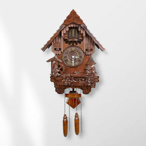 Kendal Cuckoo Clock Vintage Wall Clock Handcrafted Wood Cuckoo Clock Black Forest House Home Decor MX207C