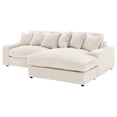 thumbnail image 5 of Blaine Upholstered Reversible Chaise Sectional Sofa Sand, 5 of 20