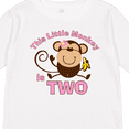thumbnail image 4 of Inktastic Little Monkey Girl 2nd Birthday Girls Long Sleeve Toddler T-Shirt, 4 of 5