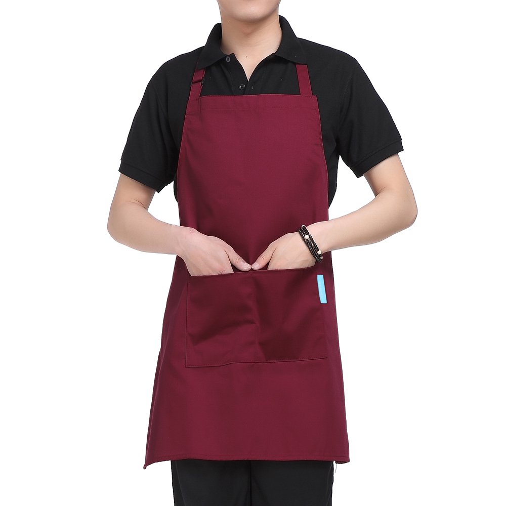 esonmus Cooking Apron Adults Polyester Kitchen Apron with Adjustable