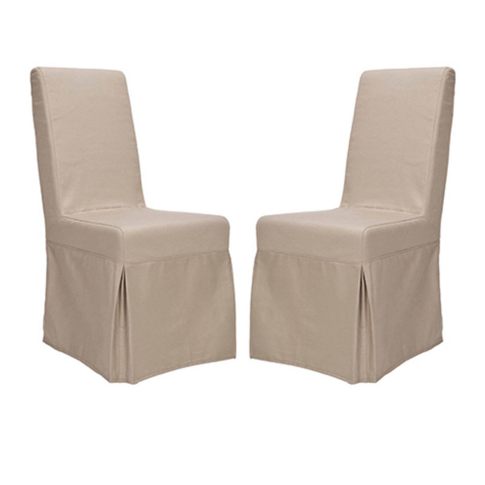 slipcovered dining chairs set of 2