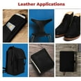 thumbnail image 6 of ELW Grass Fed Leather 8-10 oz. 3-4mm Heavy Duty Pre-Cut 2 PCS 10"x10" Black Full Grain Cowhide for Tooling, Carving, Holsters, Belts, Bags, Boots, Shoes, Cases, Repair, Knife Sheaths, Furniture, 6 of 7