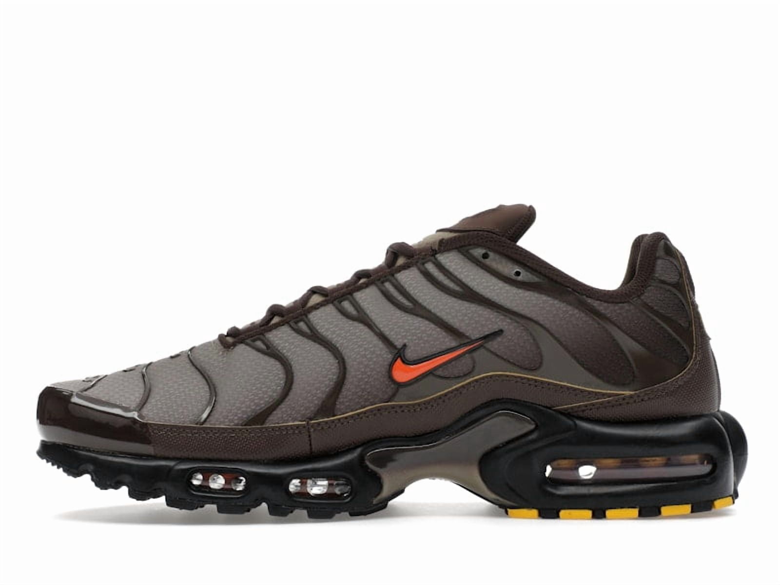 Nike Men's Air Max Plus Baroque Brown Safety Orange Running Shoes, from StockX