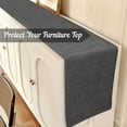 thumbnail image 5 of Coffee Table Runner 48 Inches Long Dark Gray Small Kitchen Table Runner Dresser Runner Scarf Geometric Patterned Bedroom Furniture Top Cover Dining Room Table Topper Washable Cloth Short Runner, 5 of 8