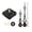 Black seconds, variant on Clock Movement Mechanism Replacement Clock Movement with Long Hands Fit Dials Up to 40cm/15in In Diameter