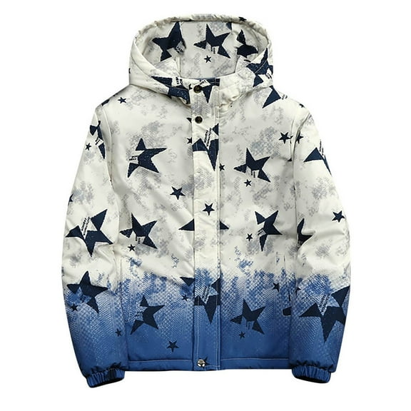 WELOIJEVBE Winter Coats for Men Men's Autumn and Winter Plus Size Jacket Casual Hooded Coat Plus Size Comfort and Stylish Coat for Men