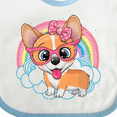 thumbnail image 4 of Inktastic Corgi Gifts Dog Lover Girls Baby Bib, 4 of 4
