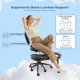 thumbnail image 5 of Silla Ergonómica Piernas Cruzadas Rodillas Giratoria Ajustable PU Negro Pinmoco F-BLPU Adultos, 5 of 9