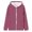 Purple, variant on Girls Long Sleeve Tops Hooded Zip Up Sweatshirt Casual Fall Jacket for Teen Youth Stylish Outerwear for Transitioning Seasons