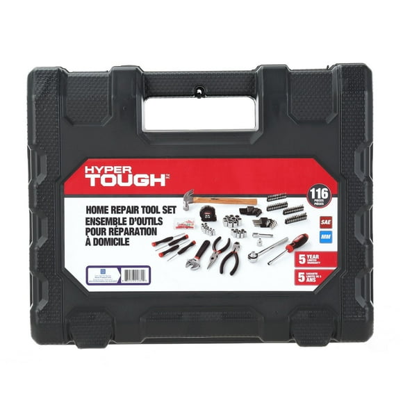 Hyper Tough 116PC HOME REPAIR TOOL SET