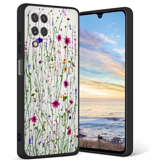 Wildflowers-402 Phone Case, Degined for Samsung Galaxy A12 Case Men Women, Flexible Silicone Shockproof Case for Samsung Galaxy A12