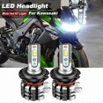 thumbnail image 2 of 2PCS Motorcycle H7 LED Headlight Bulbs 6000k 9600lm For Kawasaki Z1000 2003-2013 KLR650 2008-2017 Moto Bulbs Kit White, 2 of 5