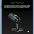 thumbnail image 2 of HLONK New Design USB Gaming PC Microphone for Streaming Podcasts  RGB Computer Condenser Desk PC Mic, 2 of 10