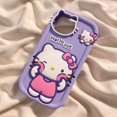 thumbnail image 1 of Sanrioed Hellokittyed funda de silicona para teléfono móvil, carcasa protectora para Iphone 12 13 15 Promax, 1 of 5