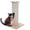 Beige, variant on Indoor Cat Scratching Post with Carpeted Base - 27.75-Inch Beige Sisal Burlap Fabric by PETMAKER
