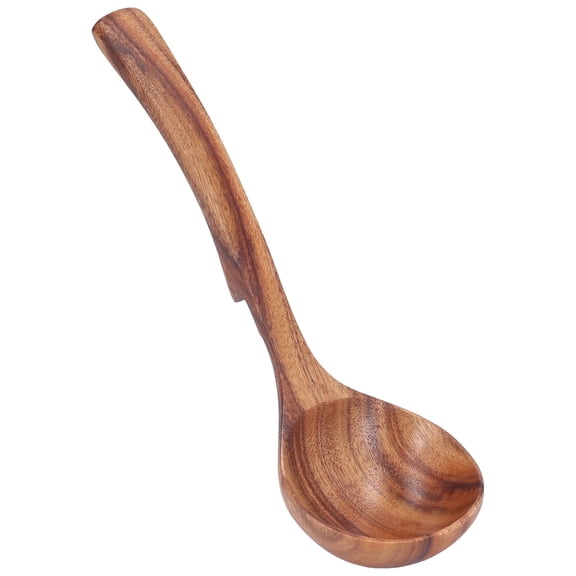 Wooden Soup Ladle, Teak Wood Utensils, Wooden Soup Ladle, Long Handle Ladle for Cooking, Natural Utensils, Kitchen Utensils[S]