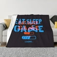 thumbnail image 1 of XMXT Throw Blanket, Game Motto Double Color Pattern Machine Washable Blankets for Sofa, 40 x 30 inches Black, 1 of 9