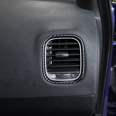 4Pcs Carbon Fiber Dashboard Panel Cover Trim For Dodge Charger 2015-2020 - Black, Self-Adhesive