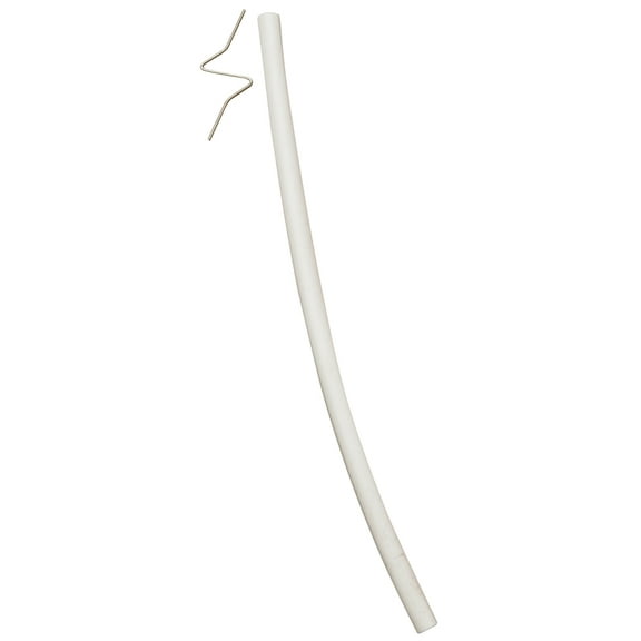 Plumb Pak PP835-12 Fill Valve Refill Tube With Clip, Flexible, Plastic