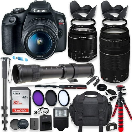 Canon EOS Rebel T7 DSLR Camera with 18-55mm is II...