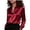 Red, variant on Women's Satin Silk Blouses Long Sleeve Button Down Shirts Dressy Business Casual Work Tunic Tops - Black, S