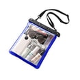 thumbnail image 1 of ziyahi Waterproof Shoulder Swimming Surfing Beach Water Playing Phone Transparent Pouch blue, 1 of 6