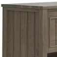 thumbnail image 3 of Lev SOLID WOOD 24" Wide Transitional Bedside Nightstand Table in Smoky Brown, 3 of 8
