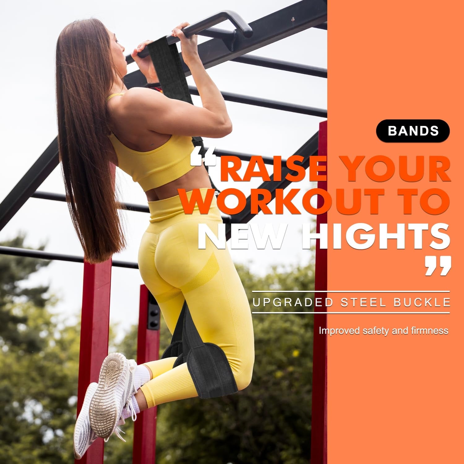 WQQQW Pull Up Assistance Bands, Heavy Pull Up Bands Resistance Bands for Pull Ups Working Out, Adjustable Pull Up Assist Equipment