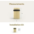 thumbnail image 2 of Mega Handles | Round Floor Door Stopper 2 inches | Satin Brass, 2 of 4