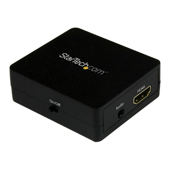 StarTech.com HDMI Audio Extractor - HDMI to 3.5mm Audio Converter - 2.1 Stereo Audio - 1080p (HD2A) - HDMI audio signal extractor