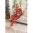 thumbnail image 4 of Ekouaer Womens Fall & Winter Pajama Set 2 Piece Long Sleeve Lounge Set Soft and Comfortable PJs with Pants, 4 of 6