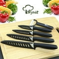 thumbnail image 6 of 6PCS Ceramic Knives Set for Kitchen 5-Piece Sharp Paring Knives with Covers and a Peeler,Sharp 6-inch Serrated Bread Knife Fruit Cutter 3", 4", 5" Inch, 6 of 9