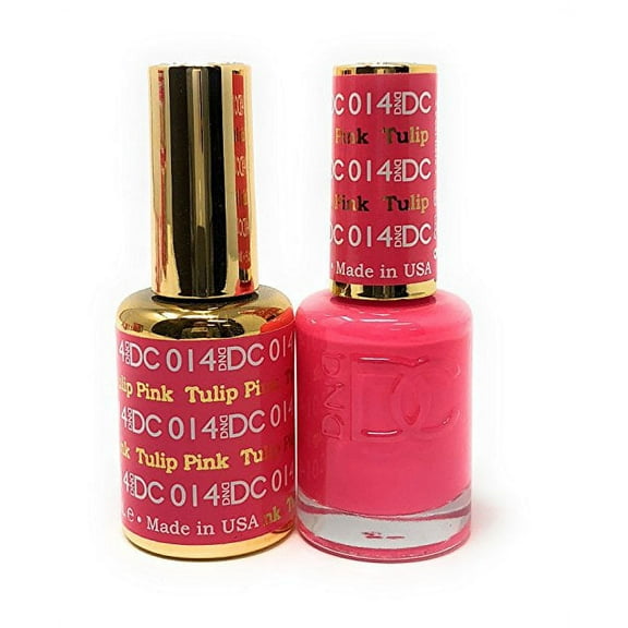 DND - DC Duo Soak off Gel & Matching nail polish, Tulip Pink #DC014