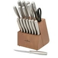 thumbnail image 2 of Ultra Sharp Stainless Steel Professional Grade Kitchen Chef Knife Set with Wooden Block Prime Chef Stainless Steel 18 Piece Block Set, 2 of 4