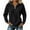 Black-1, variant on Tqcoqu Women's Corduroy Buttoned Stand Collar Sweatshirt,Oversized Long Sleeve Casual Tops with Kangaroo Pocket,2026 Fall WinterTrendy Clothes,Army Green Women's S-XXL
