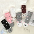thumbnail image 4 of Boliang Kids Girls Boys Slipper Socks Soft Thick Cozy Fuzzy Animal Anti-Slip Winter Thermal Christmas Socks Indoor, 4 of 5