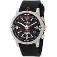thumbnail image 1 of T2N724 Men's Intelligent Quartz Compass Indiglo Black Dial Black Silicone Strap Watch, 1 of 1