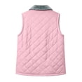 thumbnail image 5 of LUVDA Women's Quilted Puffer Vest with Fleece Collar - Sleeveless Zip Up Warm Jacket for Casual Fall Winter Layering, 5 of 6