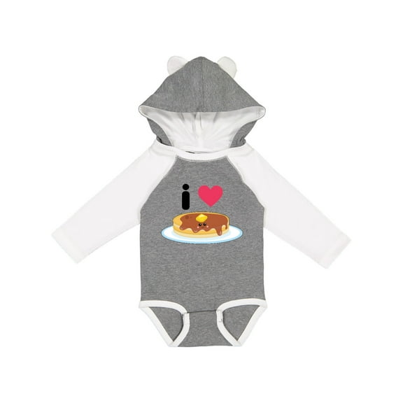 Inktastic I Love Pancakes Boys or Girls Long Sleeve Baby Bodysuit