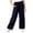 Navy, variant on Girls Hiking Pants Quick Dry Silk Elastic Waist Workout Pants Sun Protection Trousers Workout Clothes with Pockets